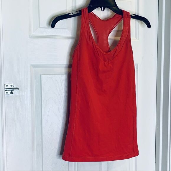 Lululemon Red Racerback Tank Size 4 - Picture 3 of 8